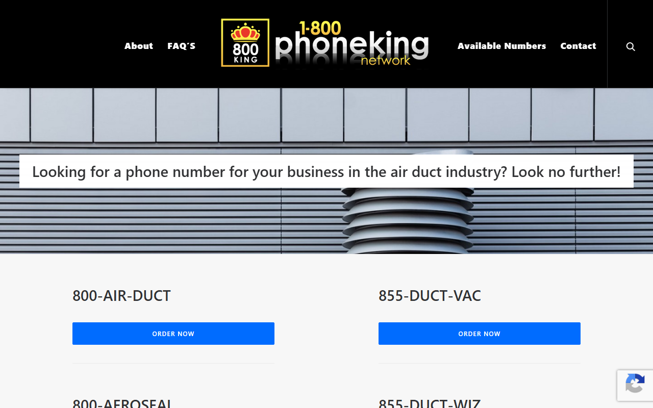 1-800-airduct.com screenshot