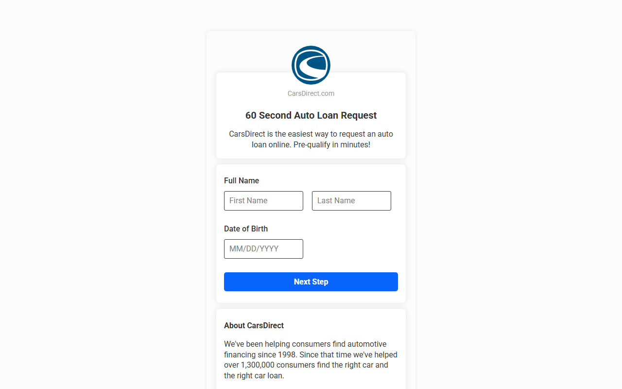 1-800-autoyes.com screenshot