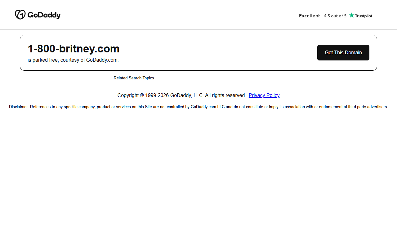 1-800-britney.com screenshot