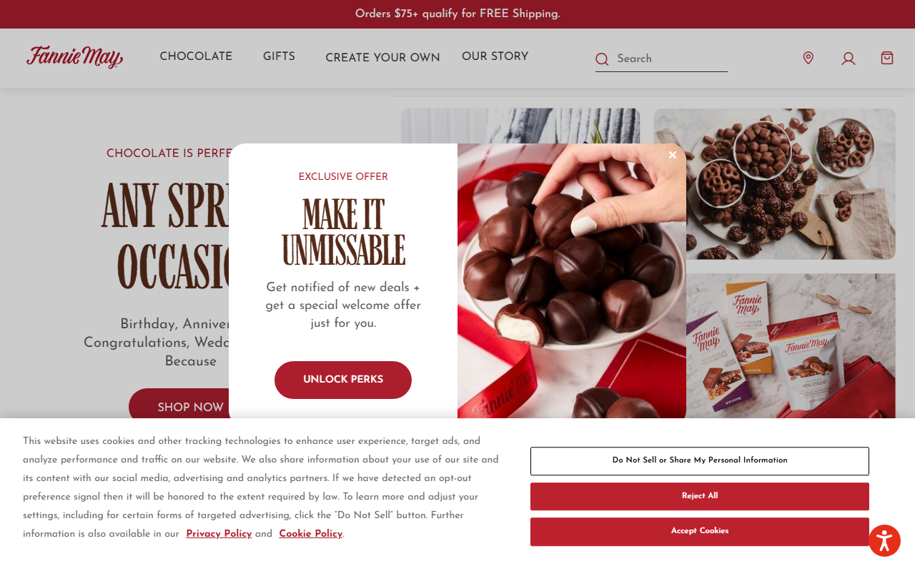 1-800-candies.com screenshot