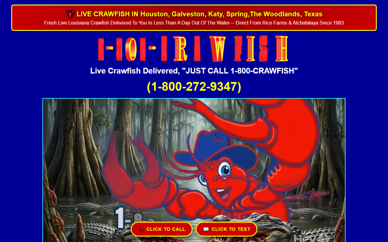 1-800-crawfish.com screenshot