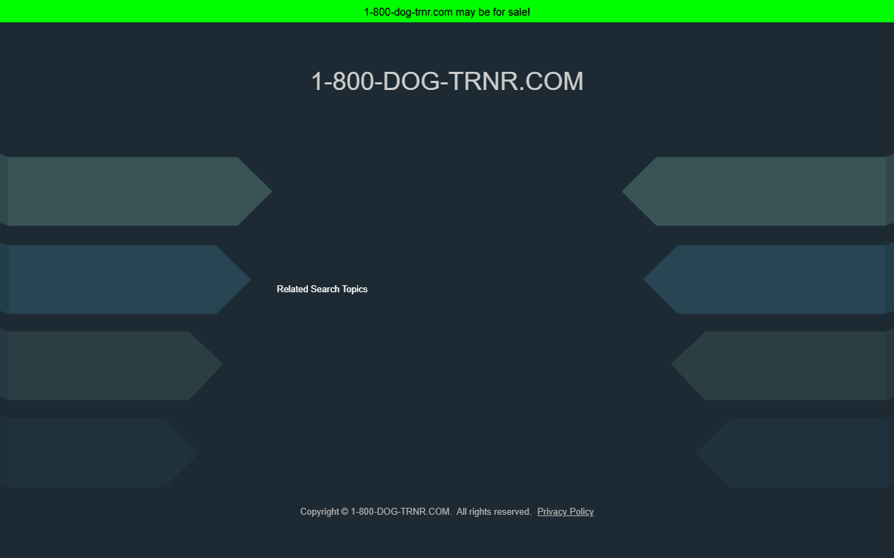 1-800-dog-trnr.com screenshot