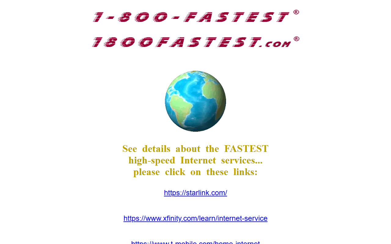 1-800-fastest.com screenshot