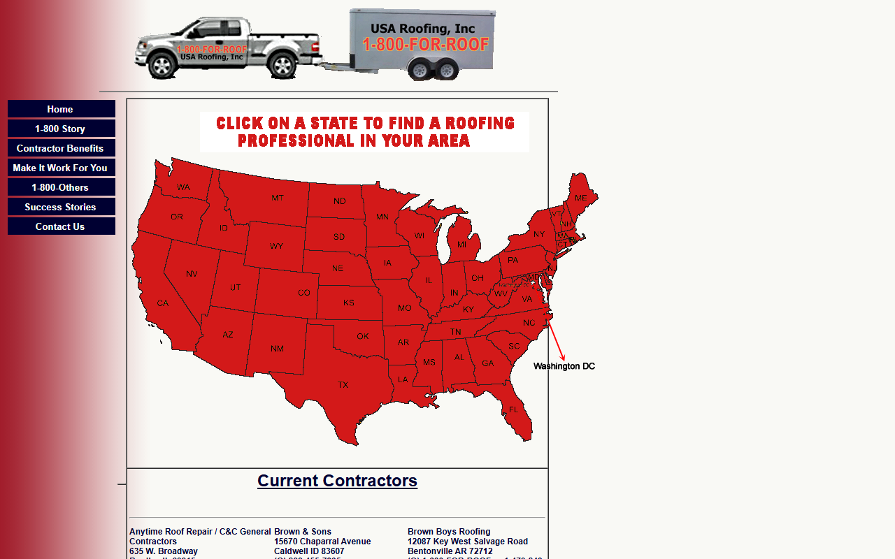 1-800-for-roof.com screenshot