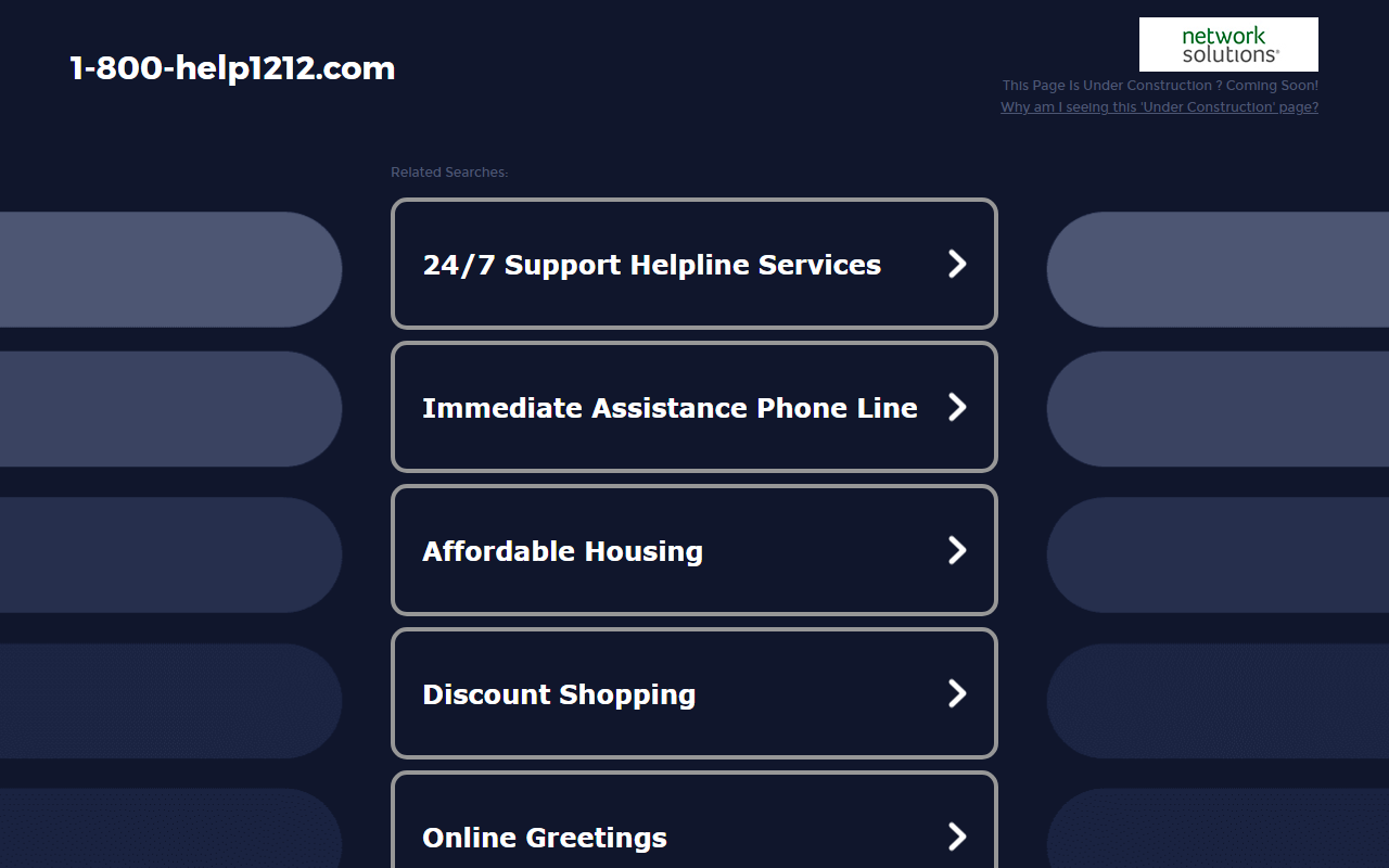 1-800-help1212.com screenshot