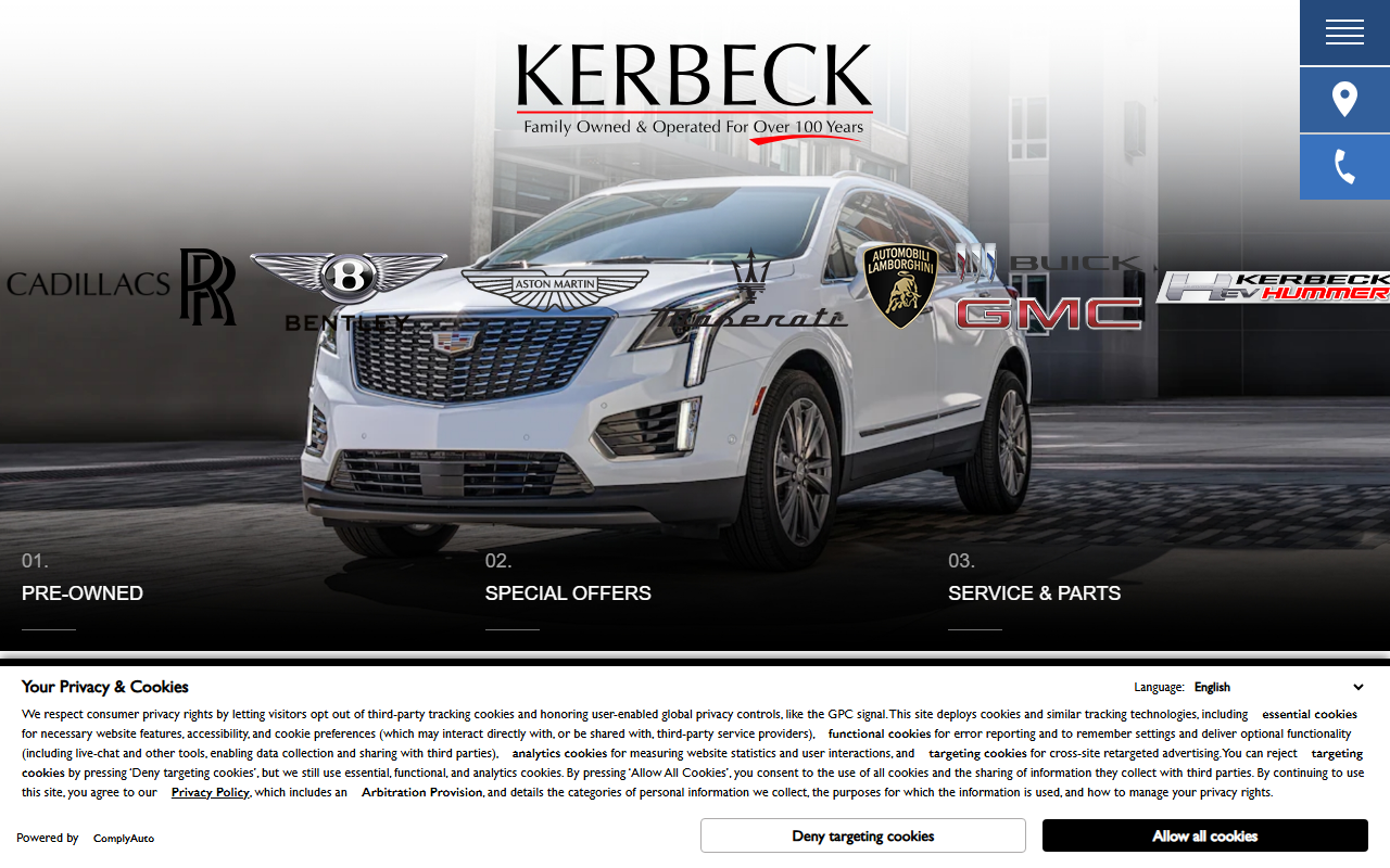 1-800-kerbeck.com screenshot