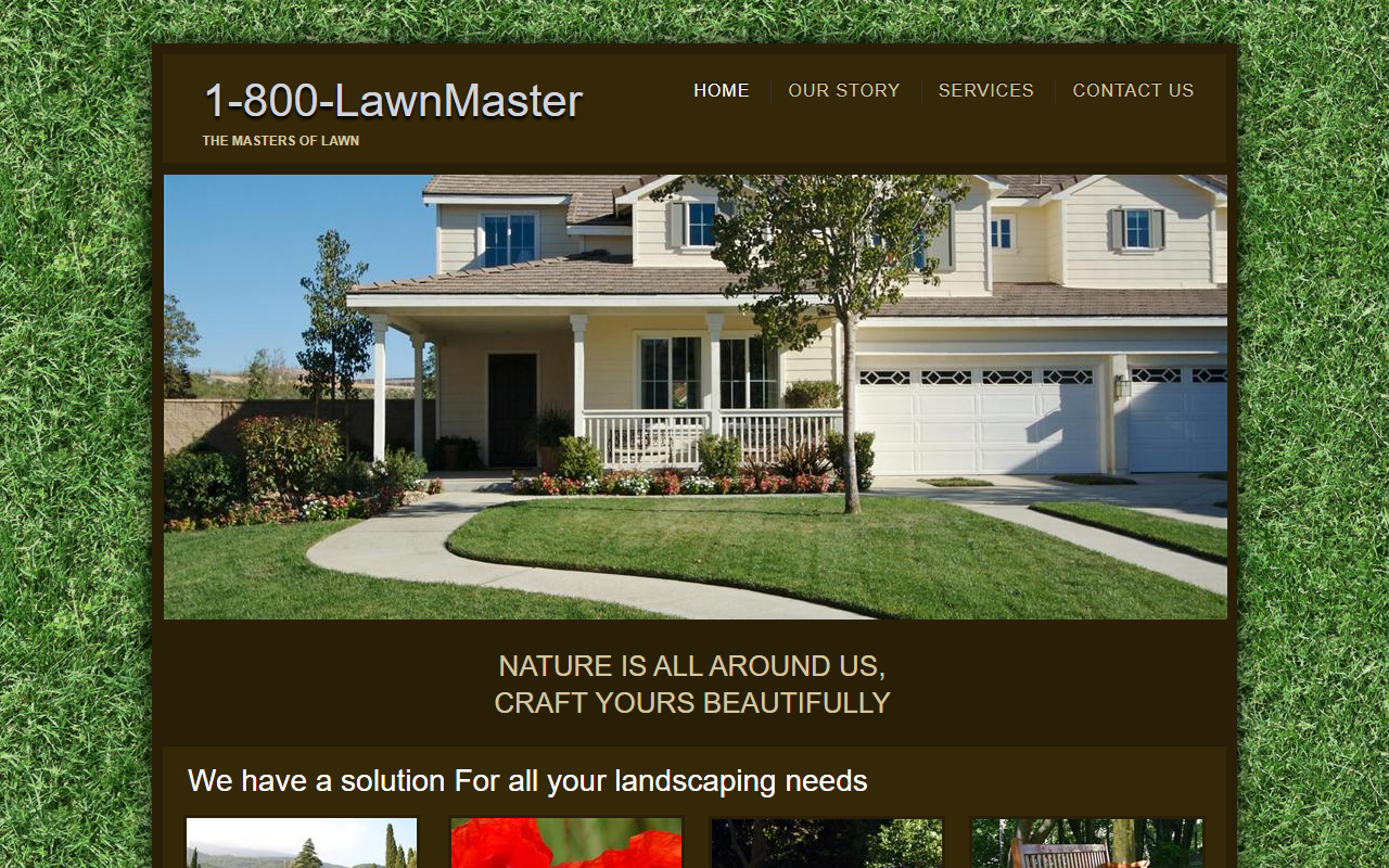 1-800-lawnmaster.com screenshot