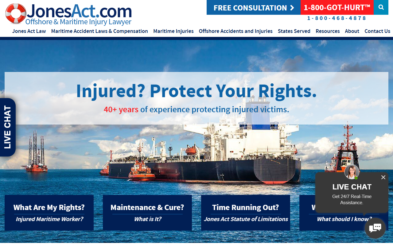 1-800-maritime.com screenshot