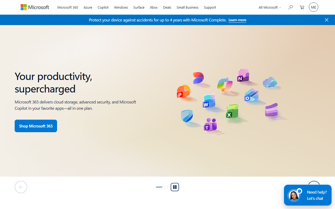 1-800-microsoft.com screenshot