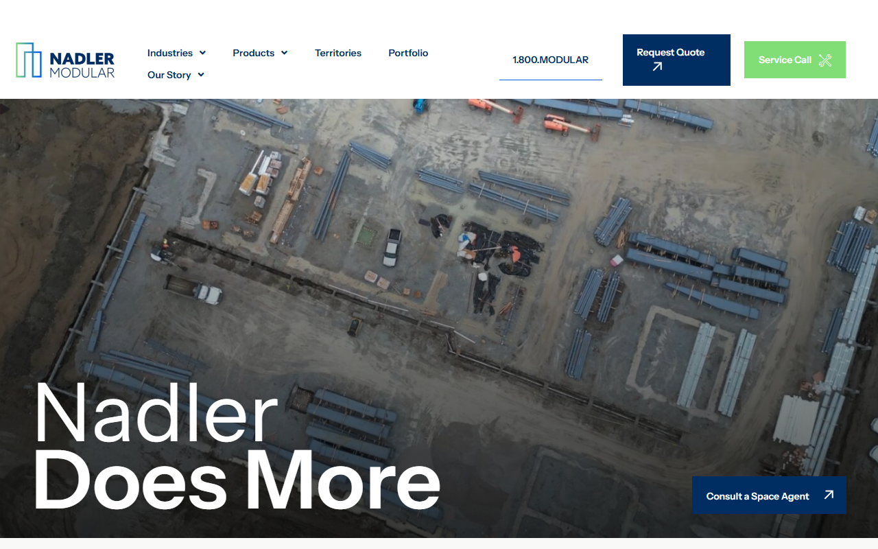 1-800-modular.com screenshot