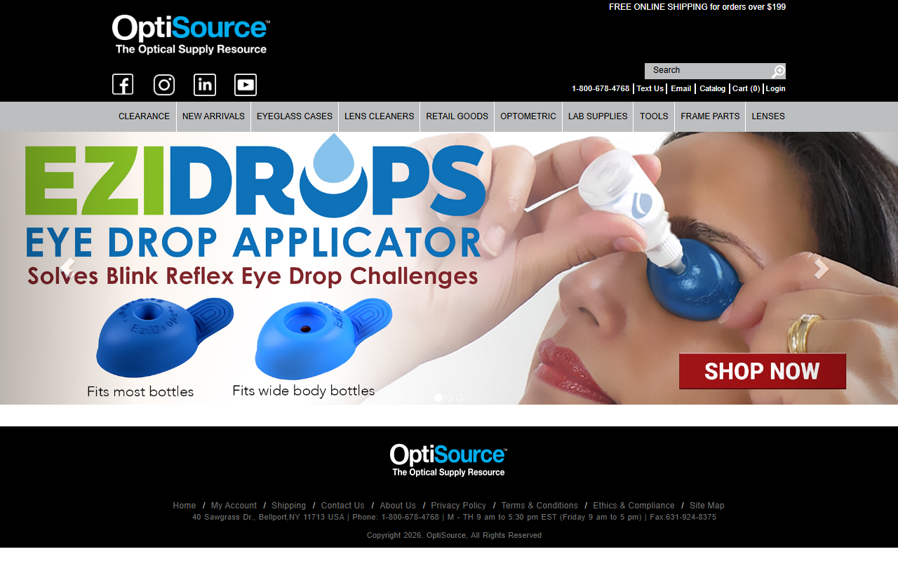 1-800-optisource.com screenshot