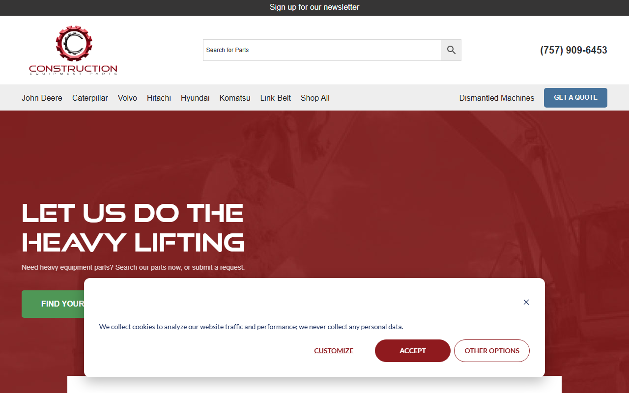 1-800-partsus.com screenshot