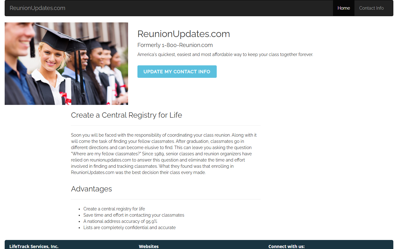 1-800-reunite.com screenshot
