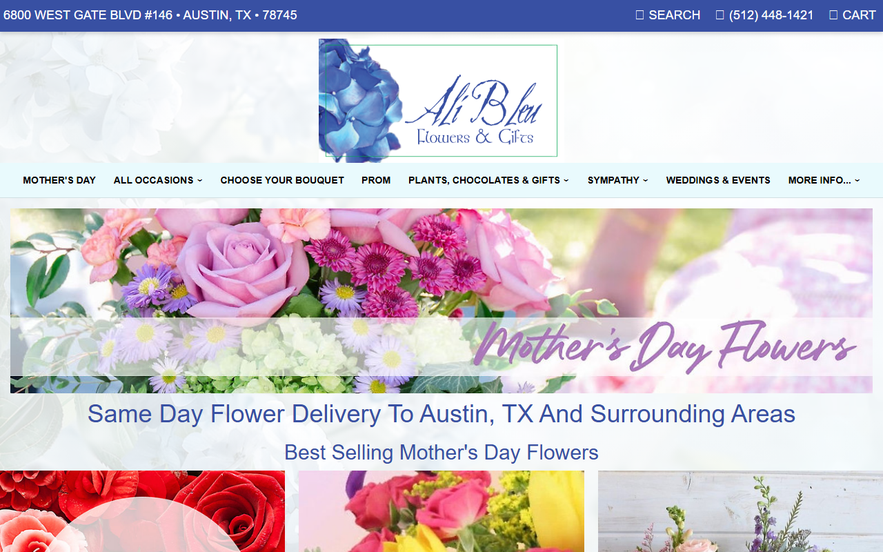 1-800-sunflorist.com screenshot