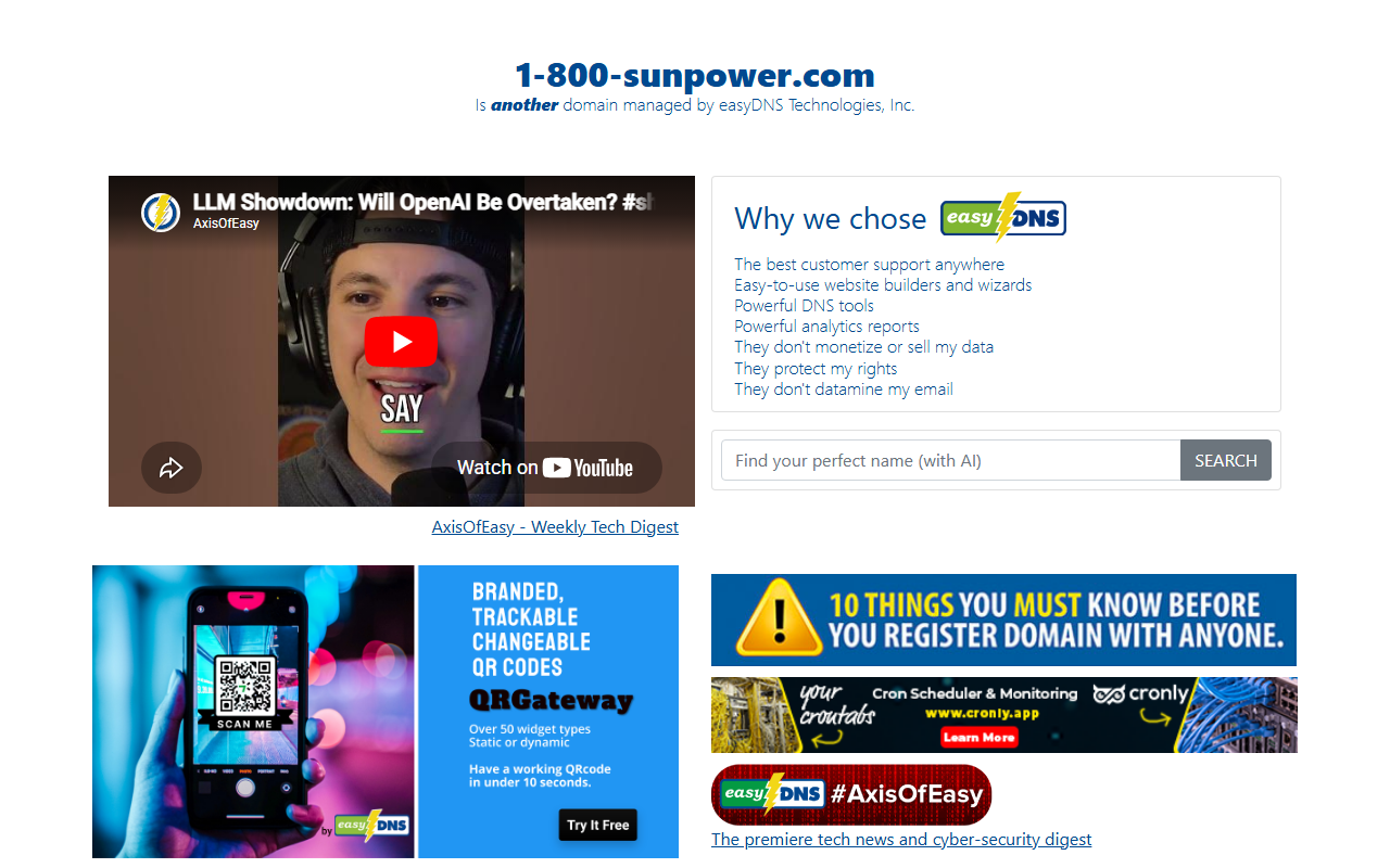 1-800-sunpower.com screenshot