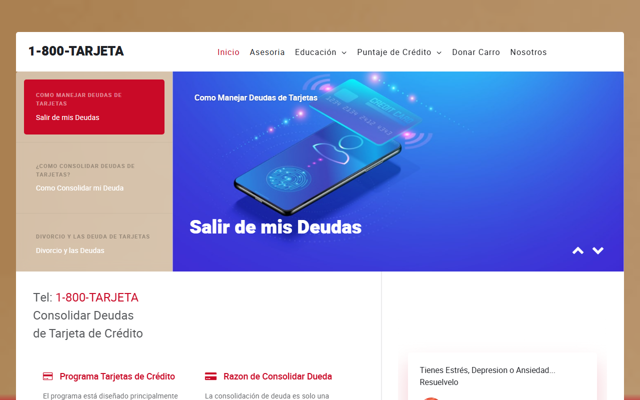 1-800-tarjeta.com screenshot