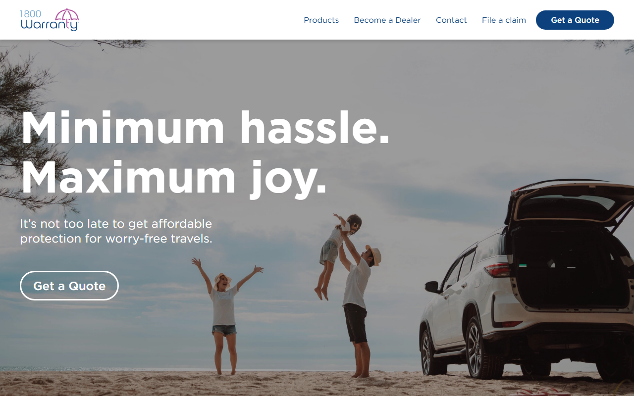 1-800-warranty.com screenshot