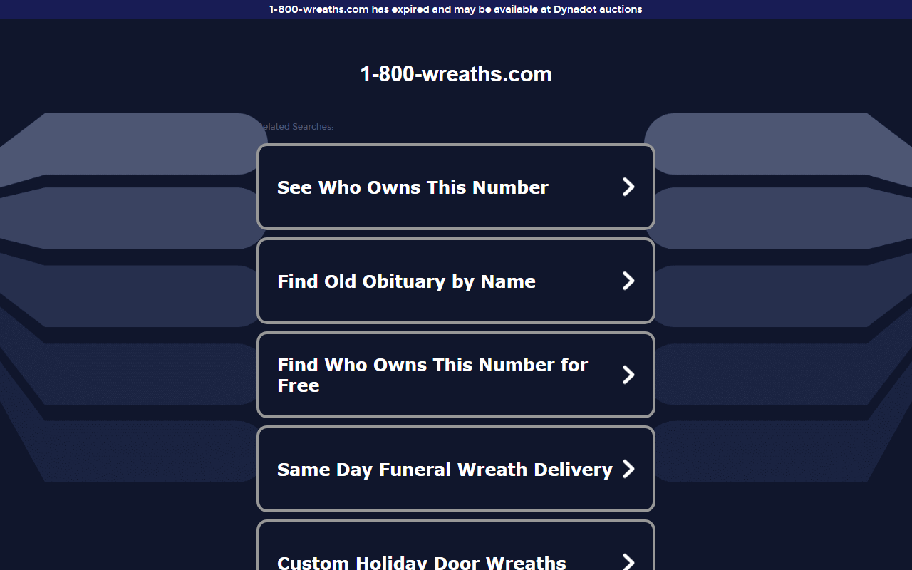 1-800-wreaths.com screenshot