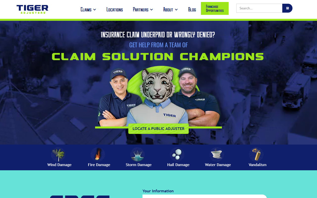 1-800adjuster.com screenshot