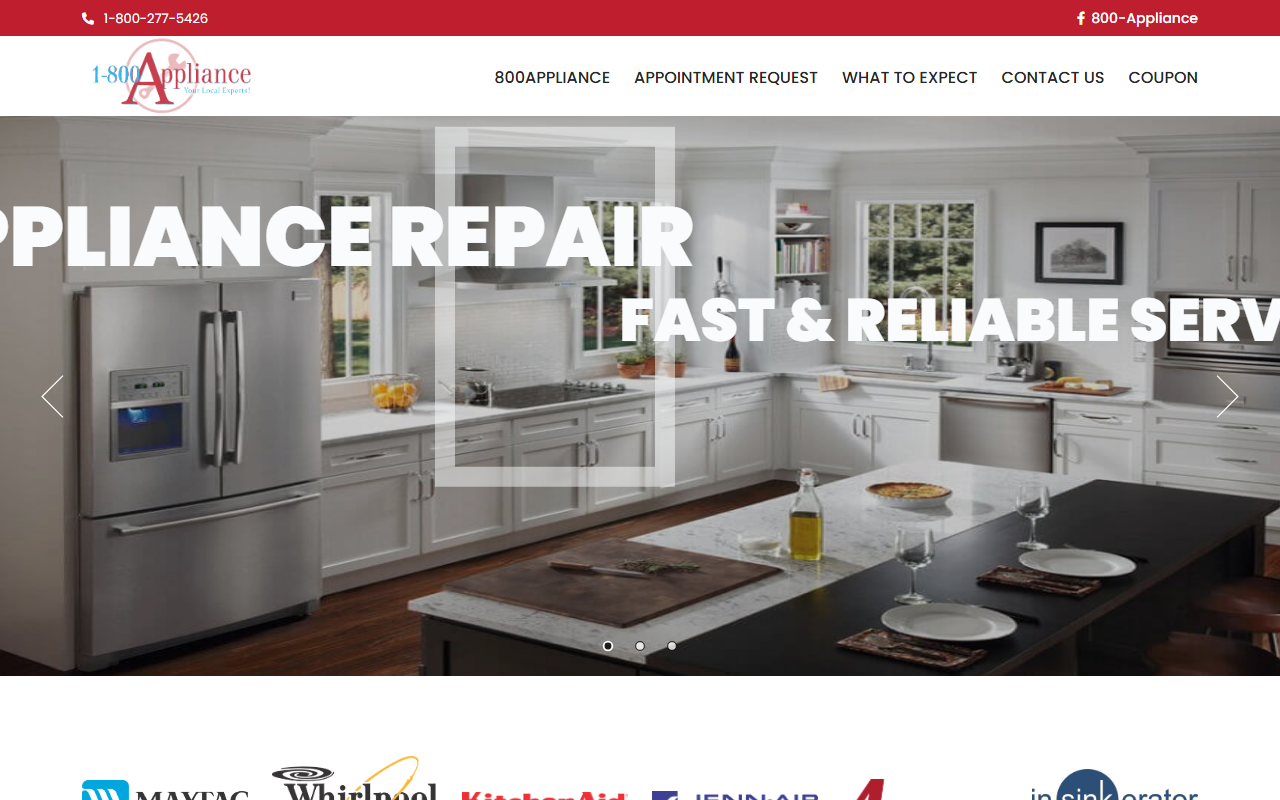 1-800appliance.com screenshot