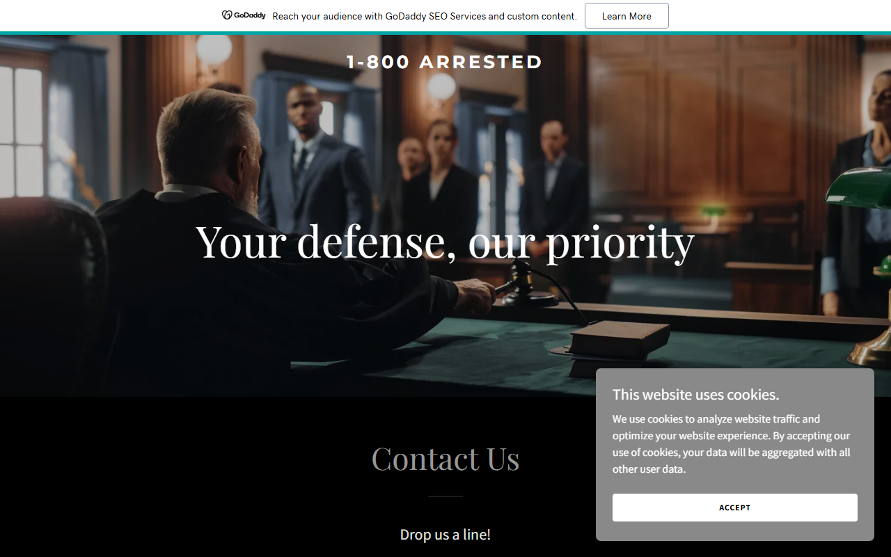 1-800arrested.com screenshot