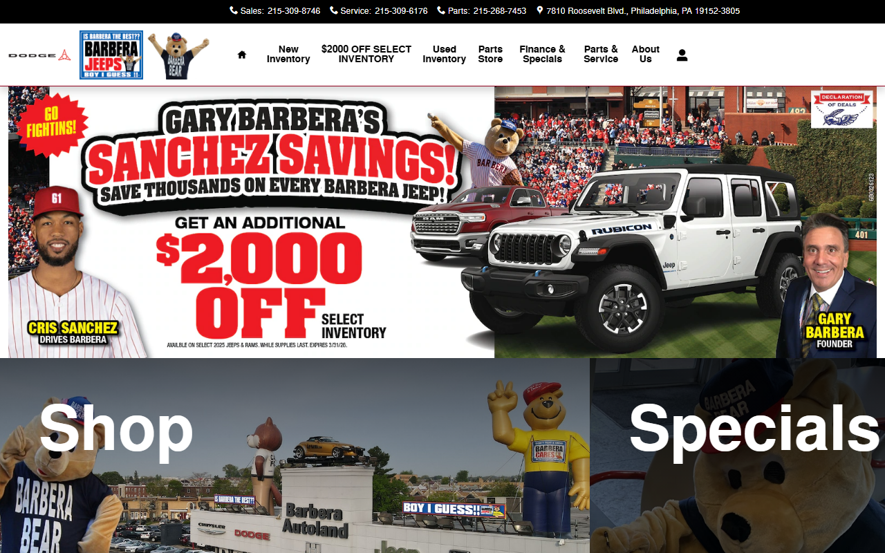 1-800barbera.com screenshot