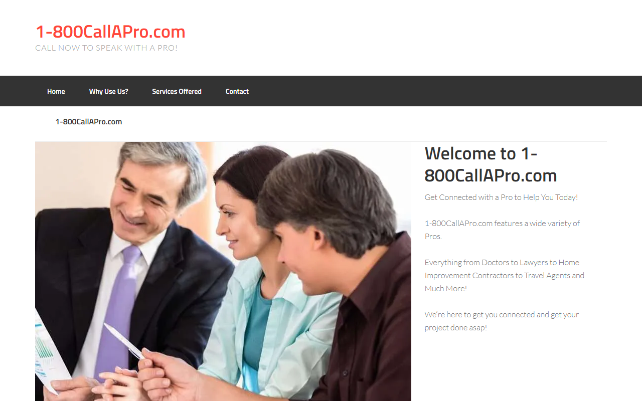 1-800callapro.com screenshot