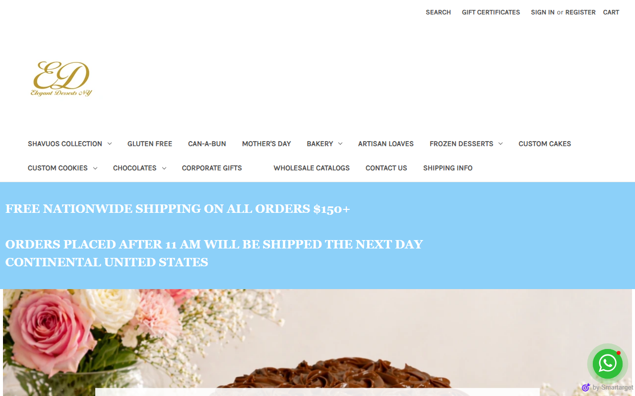 1-800desserts.com screenshot