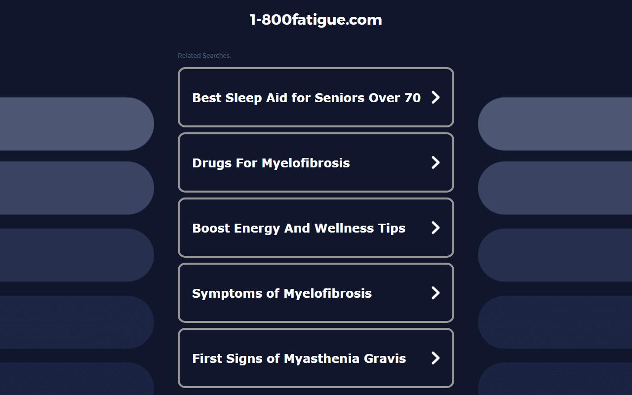 1-800fatigue.com screenshot
