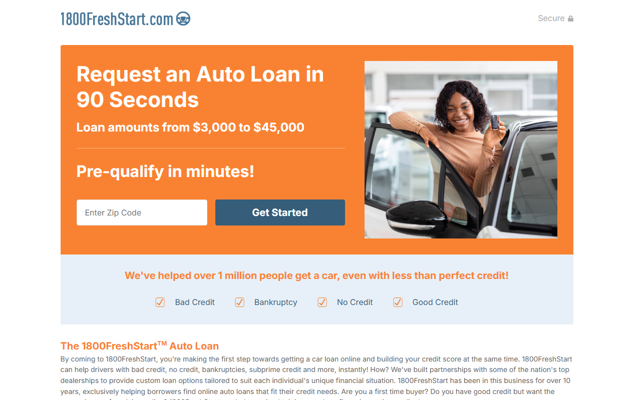 1-800freshstart.com screenshot