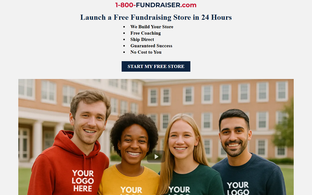 1-800fundraiser.com screenshot