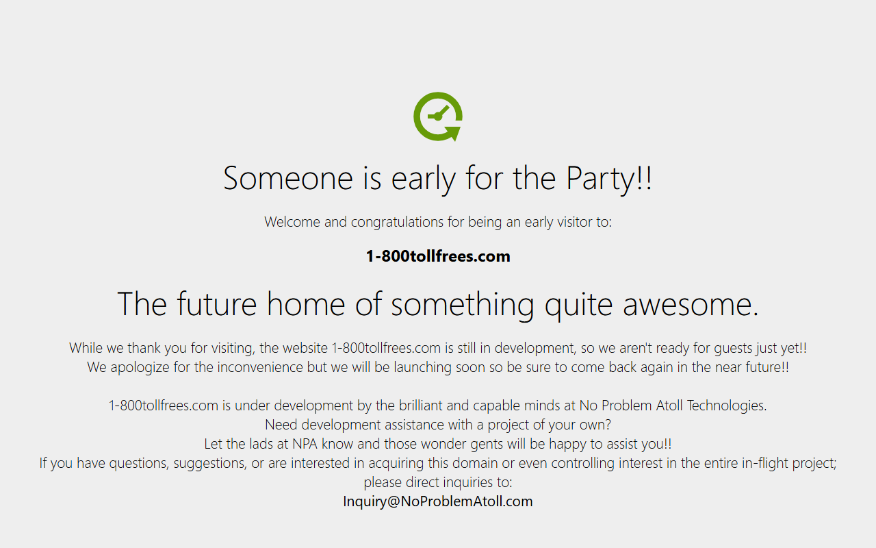 1-800tollfrees.com screenshot