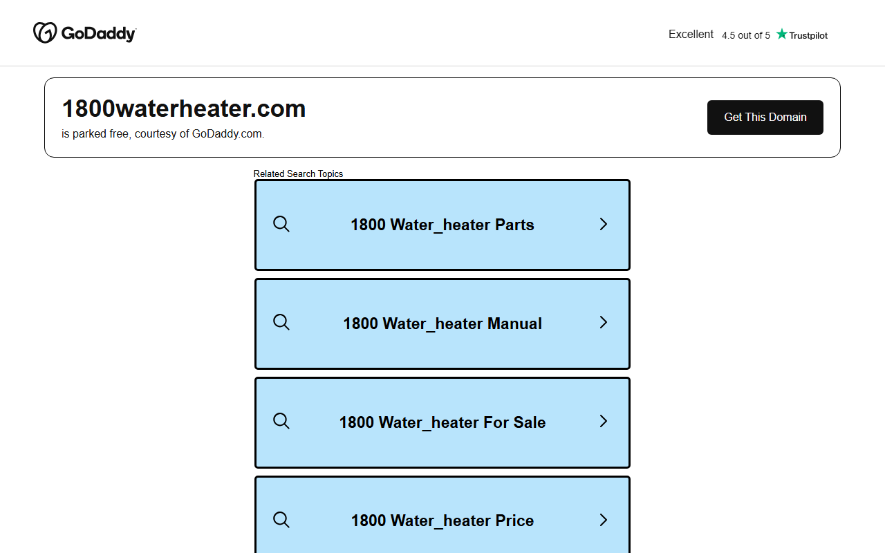 1-800waterheater.com screenshot