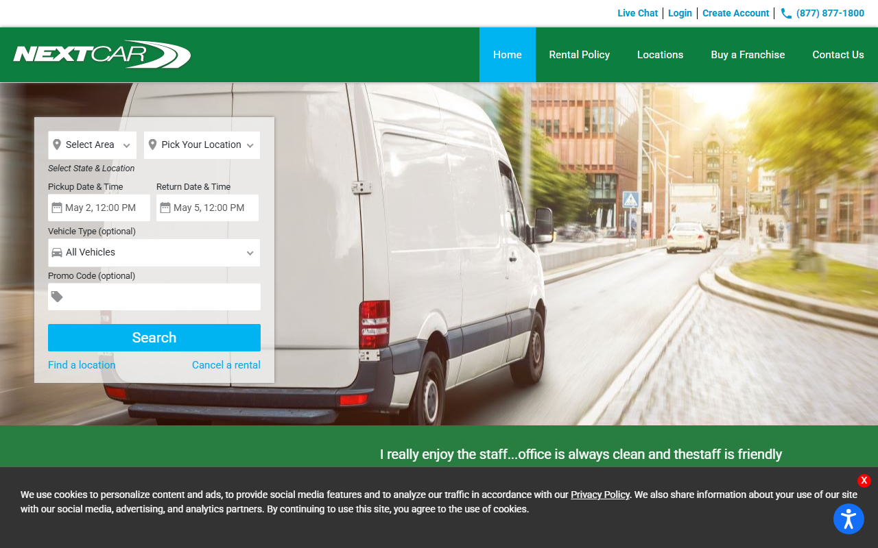 1-866-mynextcar.com screenshot