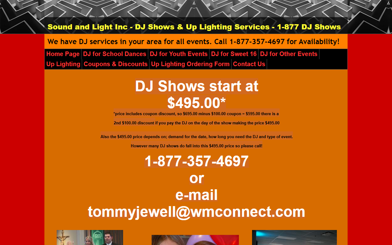1-877djshows.com screenshot