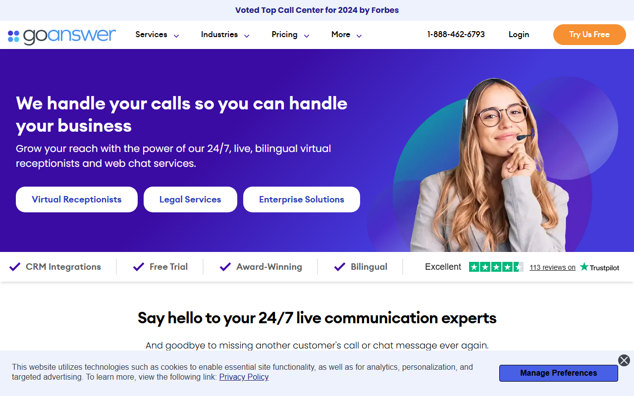 1-888goanswer.com screenshot