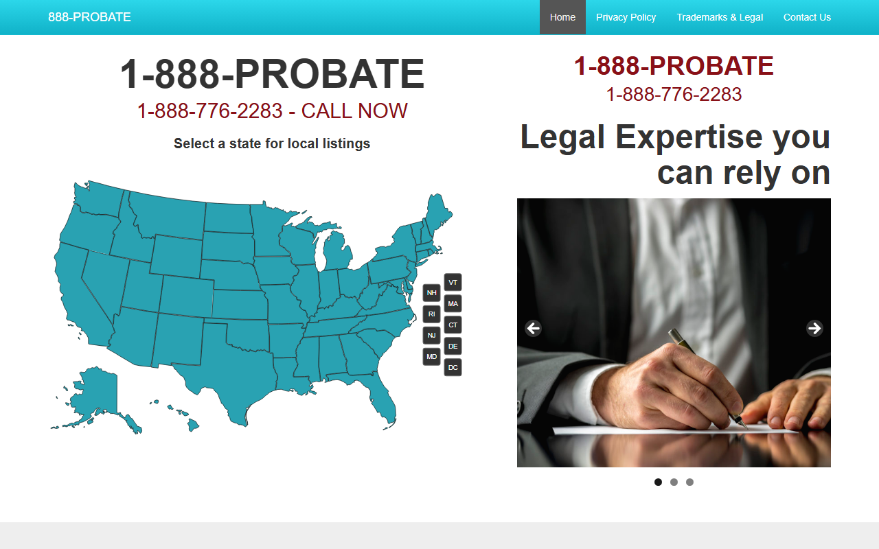 1-888probate.com screenshot