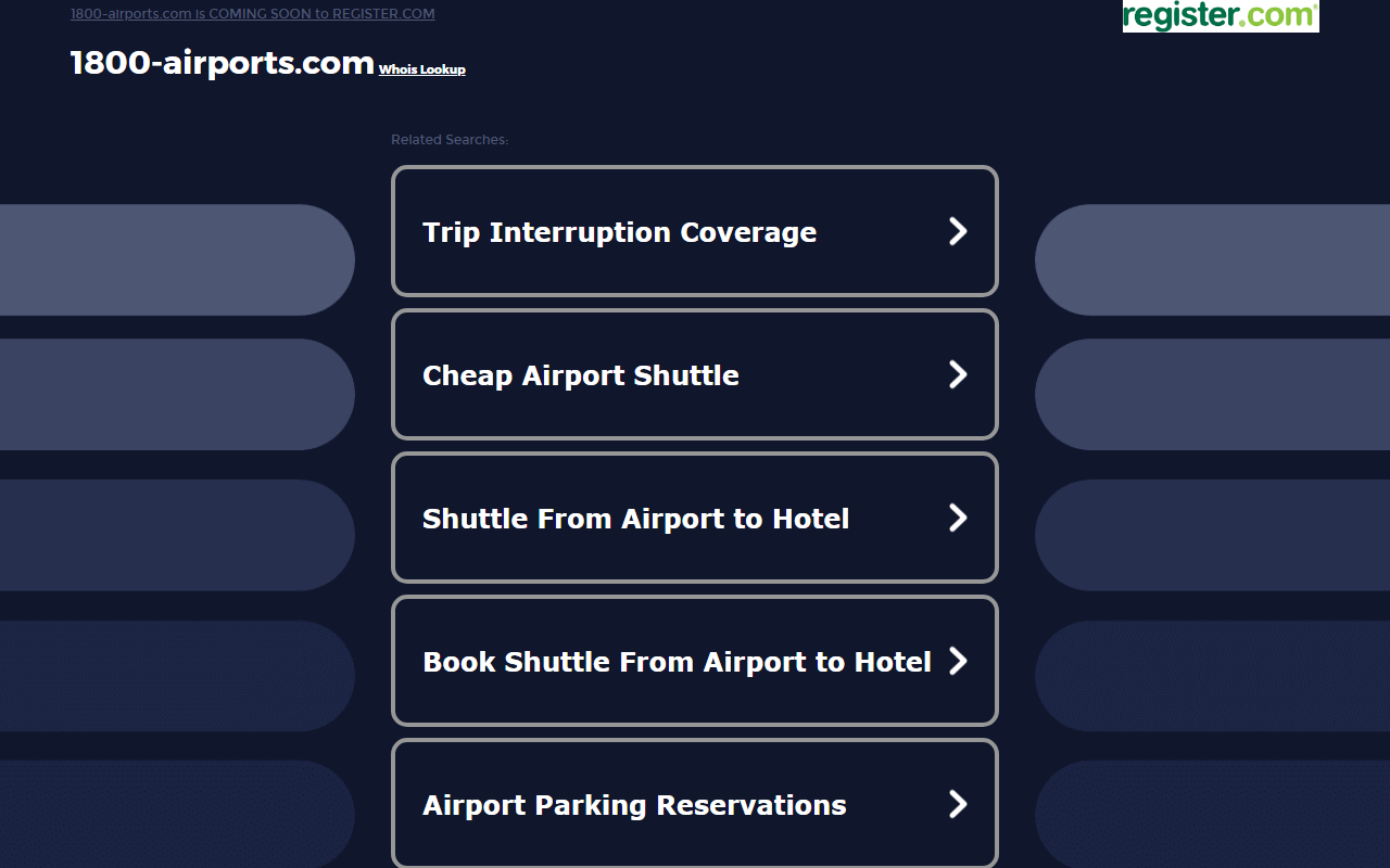 1800-airports.com screenshot