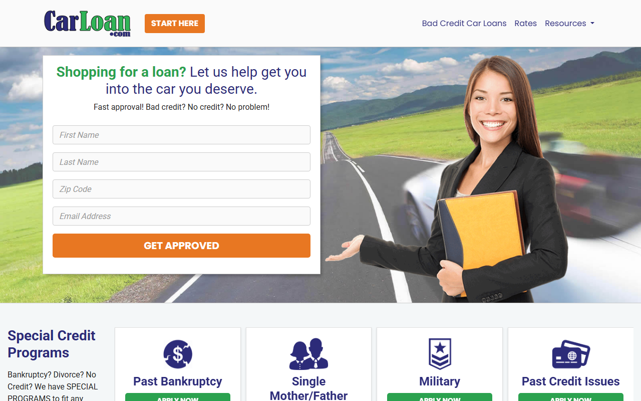 1800-carloan.com screenshot