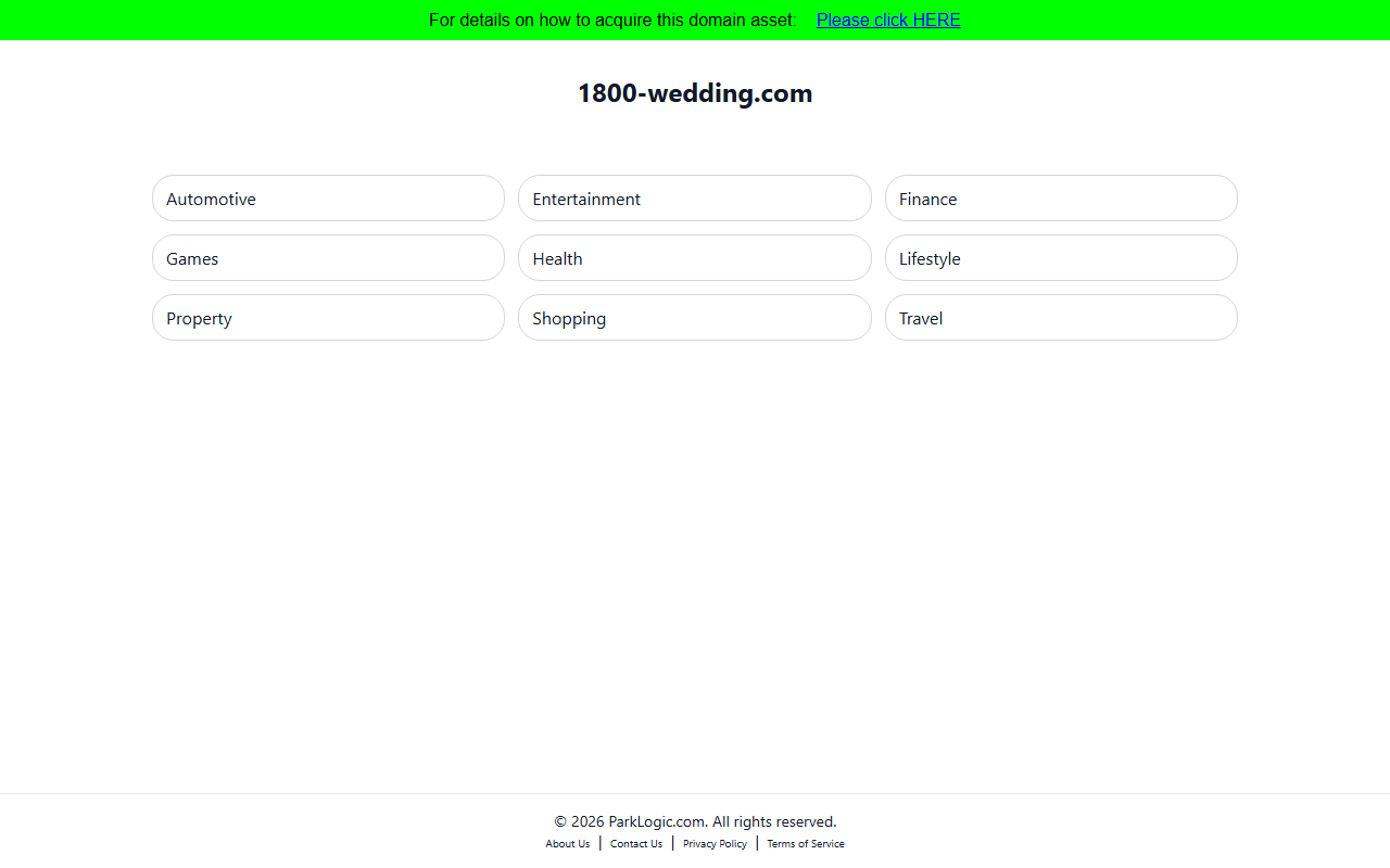 1800-wedding.com screenshot