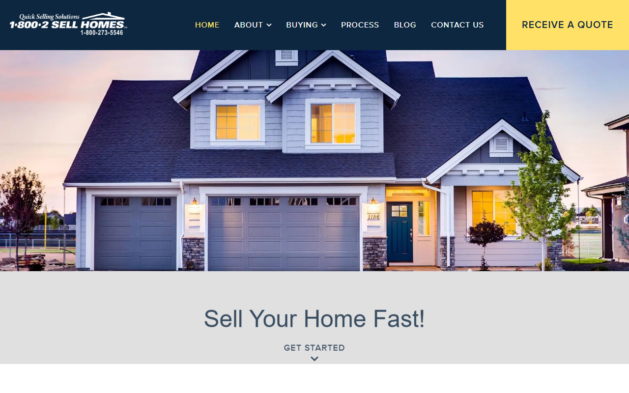 18002sellhomes.com screenshot