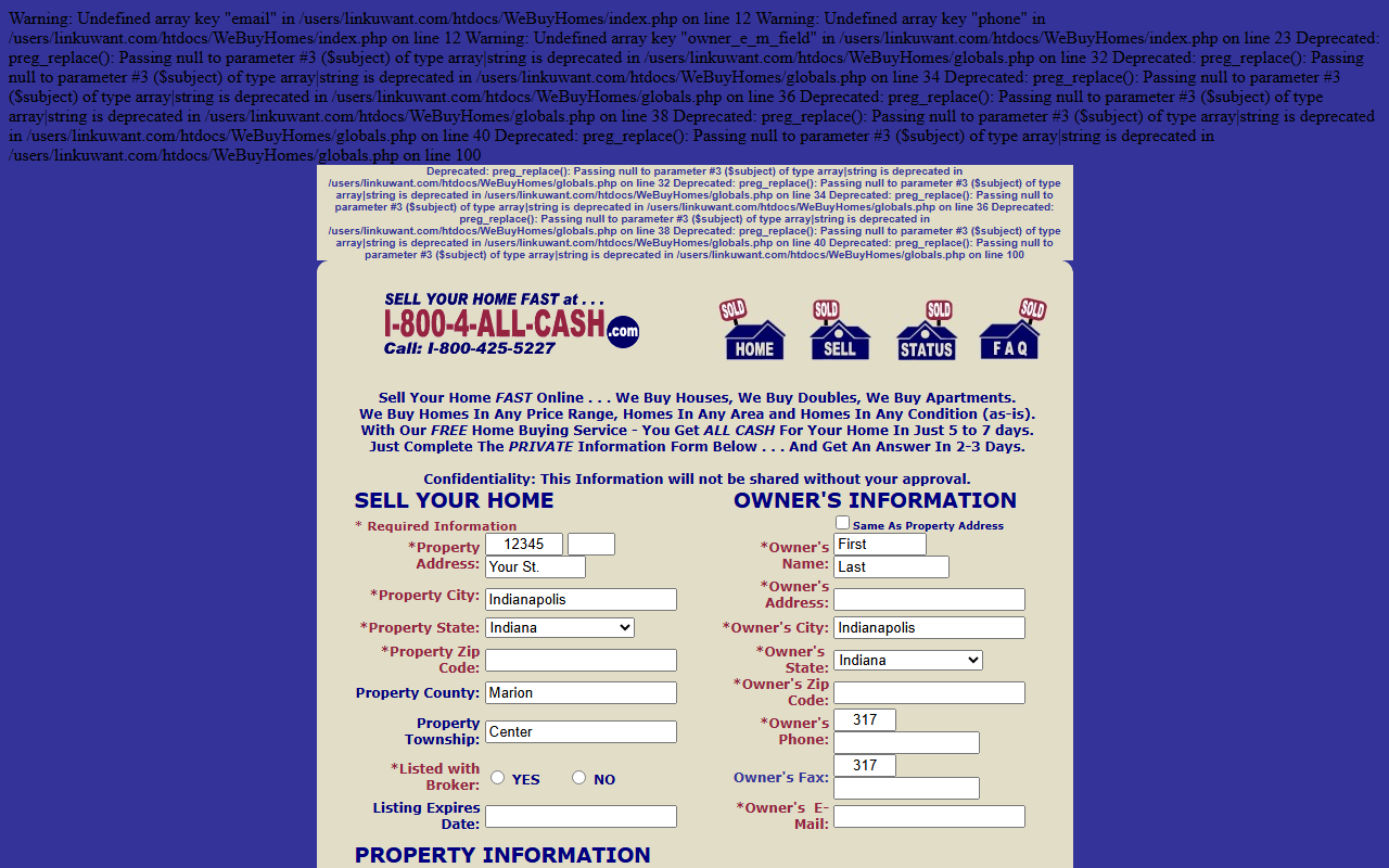 18004allcash.com screenshot