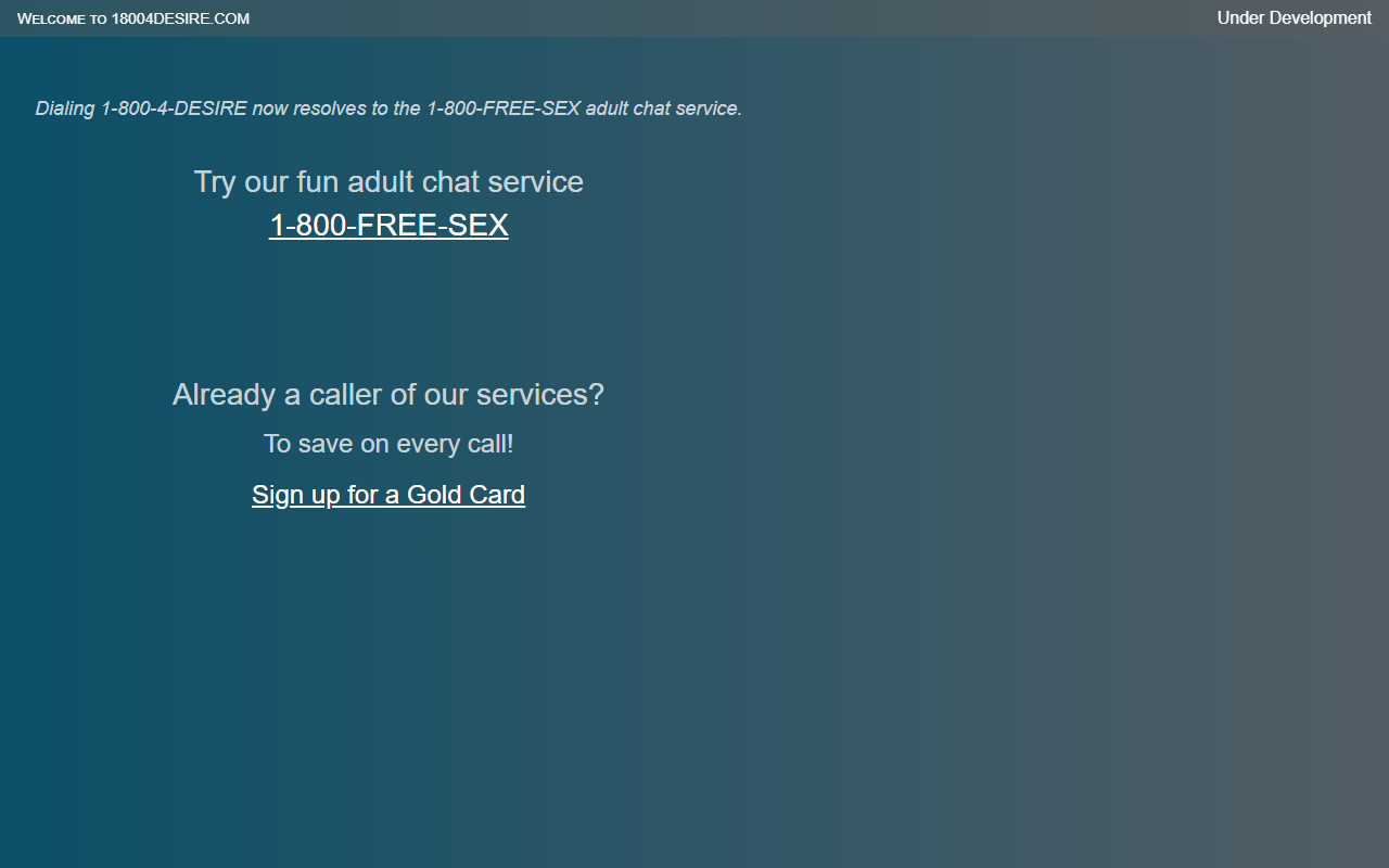 18004desire.com screenshot