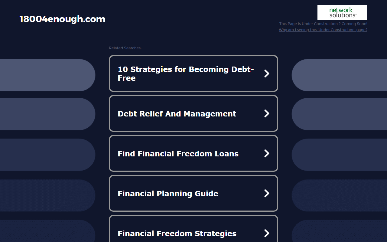18004enough.com screenshot