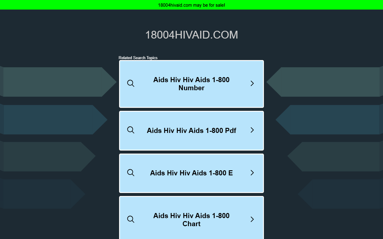 18004hivaid.com screenshot
