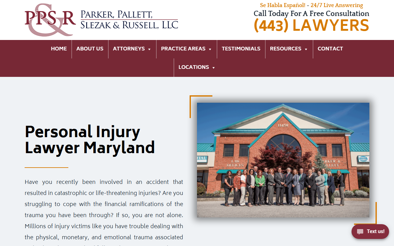 18004mdlaws.com screenshot