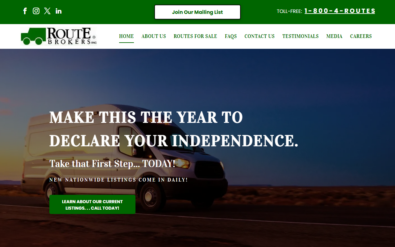 18004routes.com screenshot