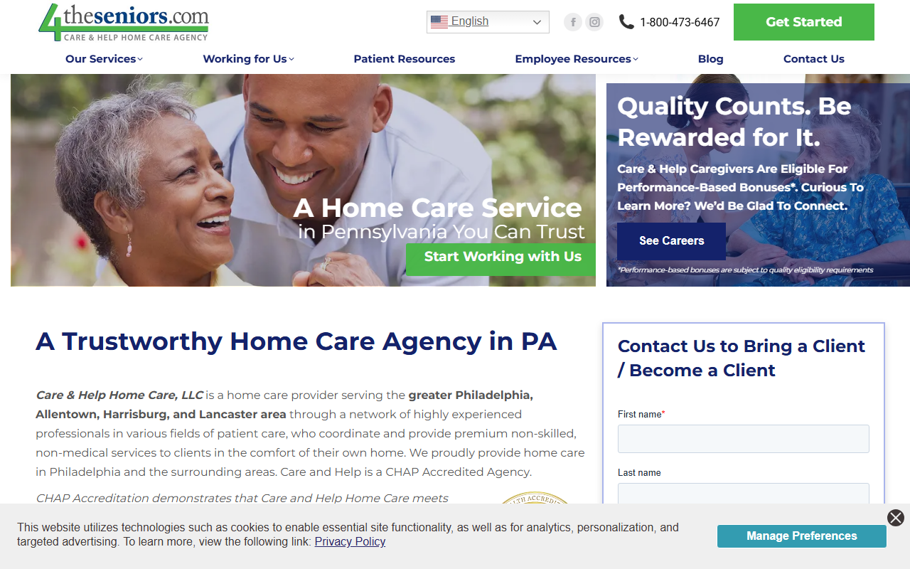 18004theseniors.com screenshot
