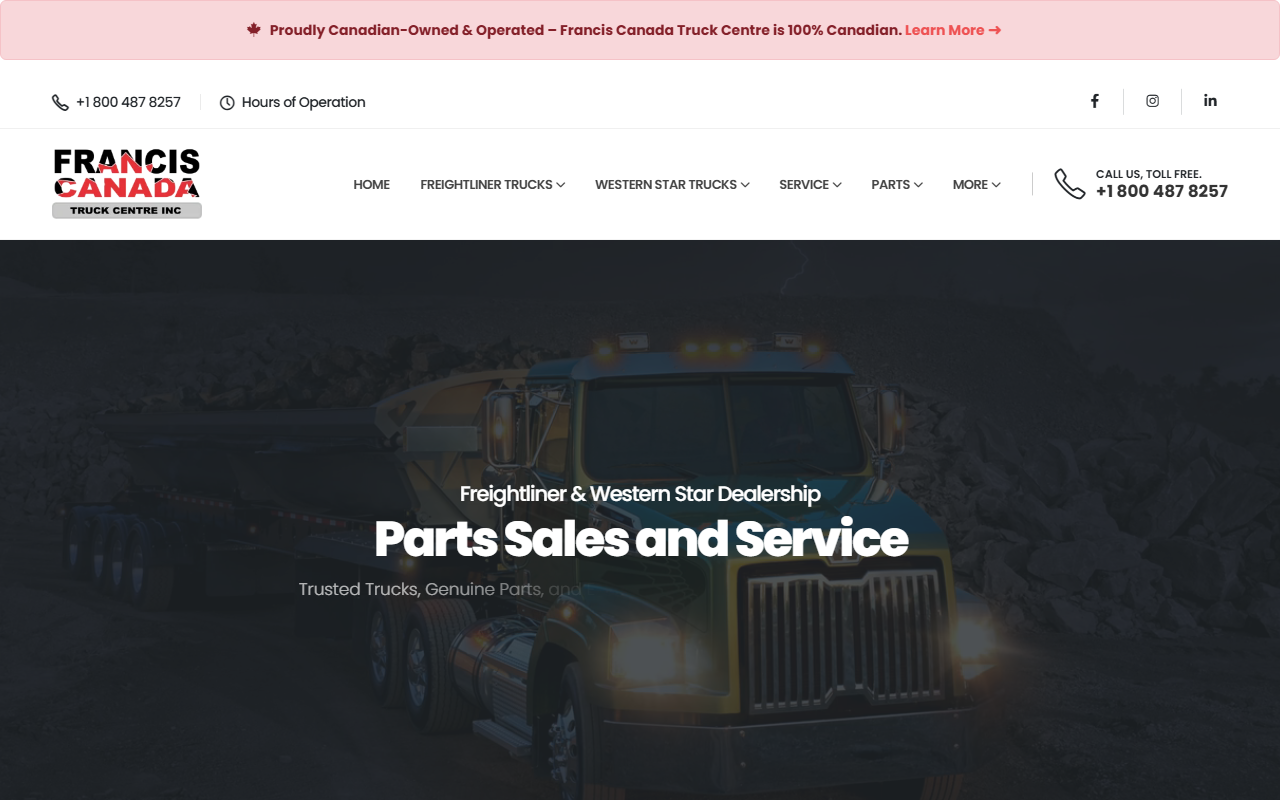 18004trucks.com screenshot