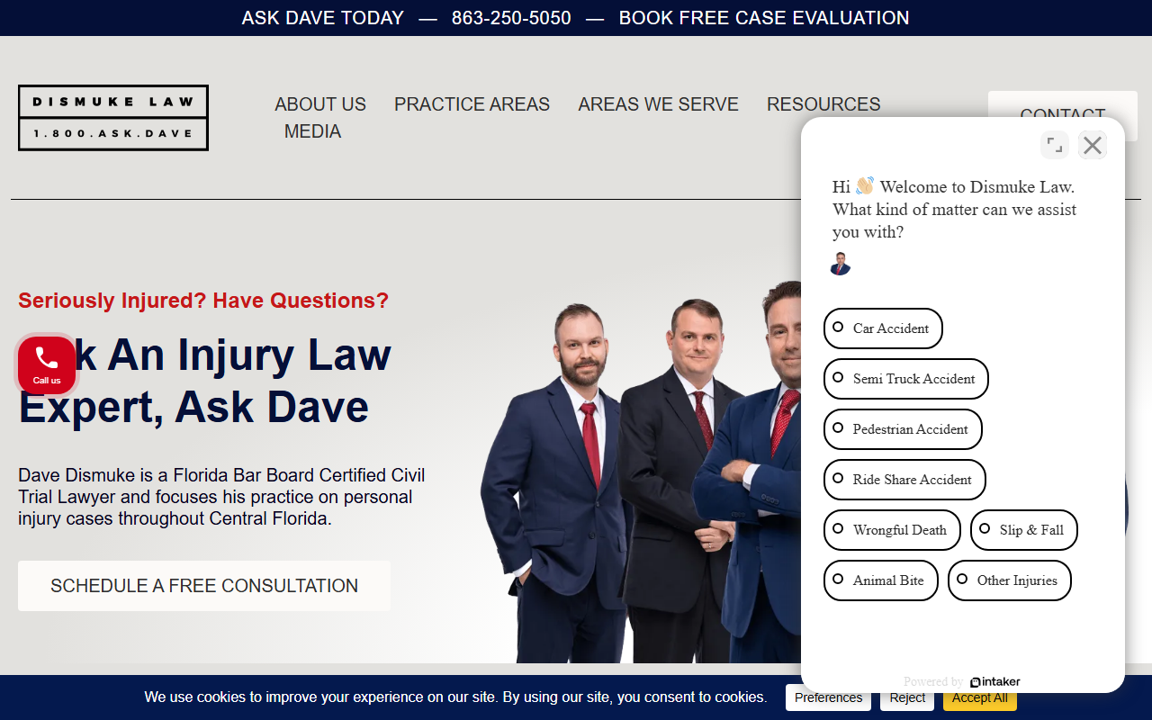 1800askdavelegal.com screenshot